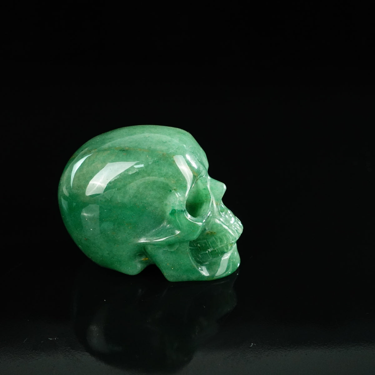 2.2" Green Aventurine Crystal Skull Carving - Unique Piece #GA02