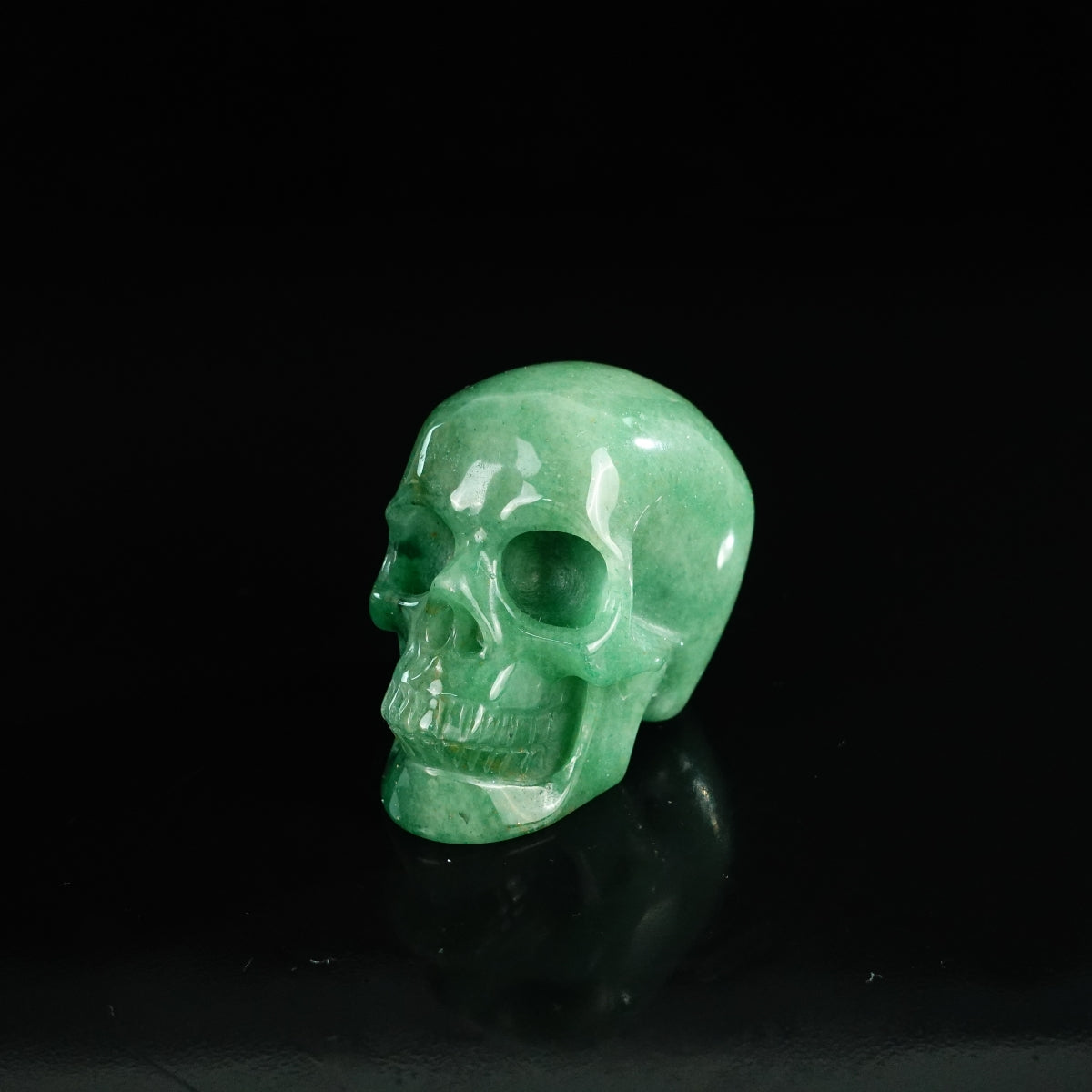 2.2" Green Aventurine Crystal Skull Carving - Unique Piece #GA02