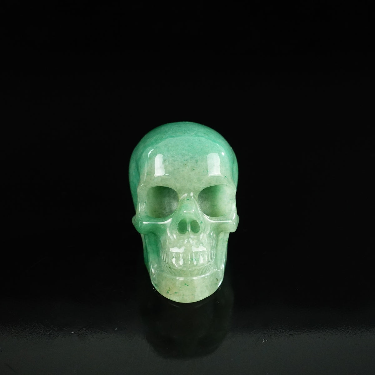 2.2" Green Aventurine Crystal Skull Carving - Unique Piece #GA03
