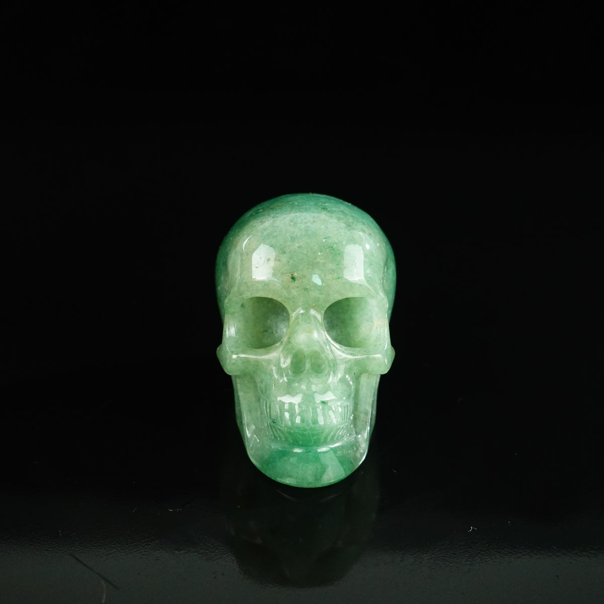 2.2" Green Aventurine Crystal Skull Carving - Unique Piece #GA04