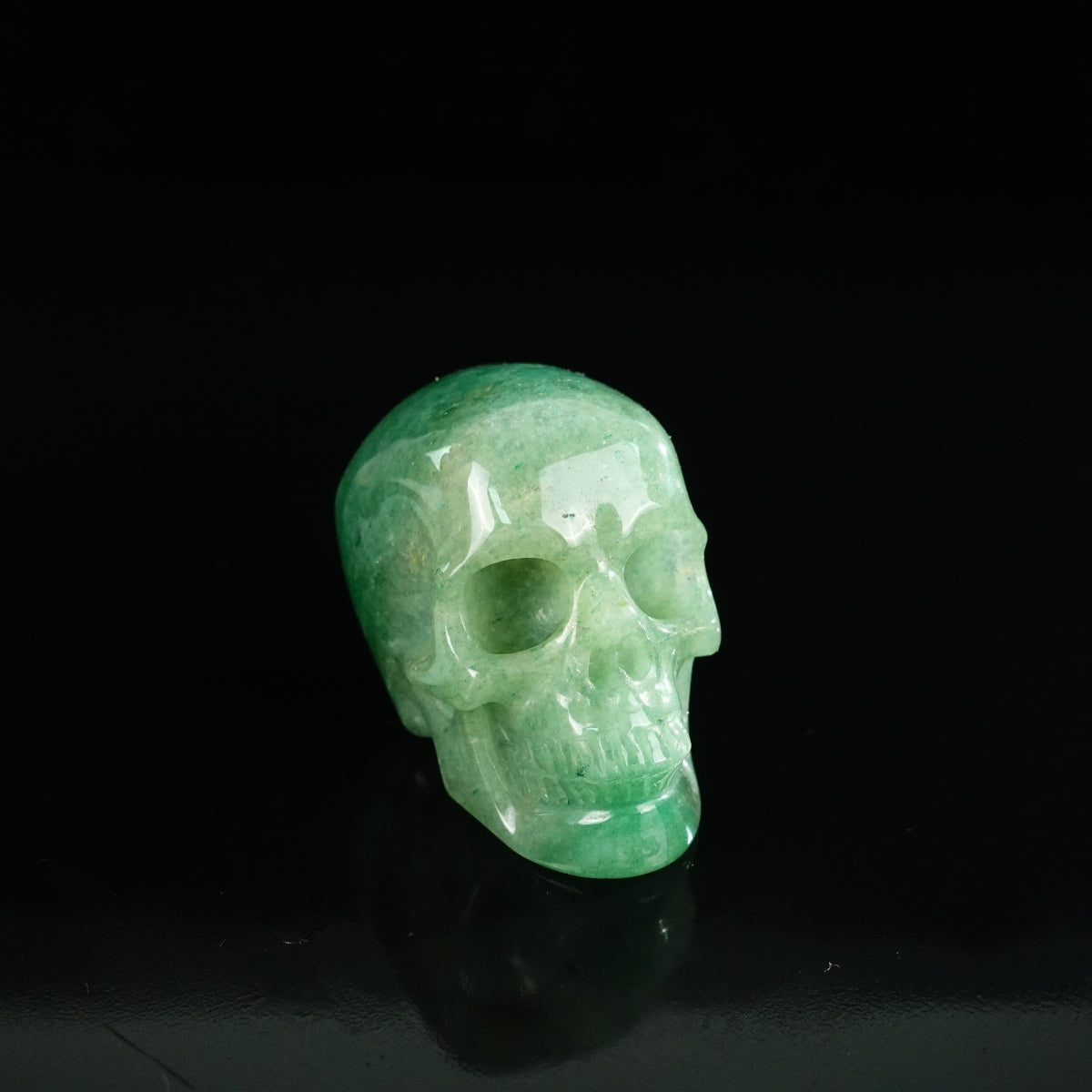 2.2" Green Aventurine Crystal Skull Carving - Unique Piece #GA04