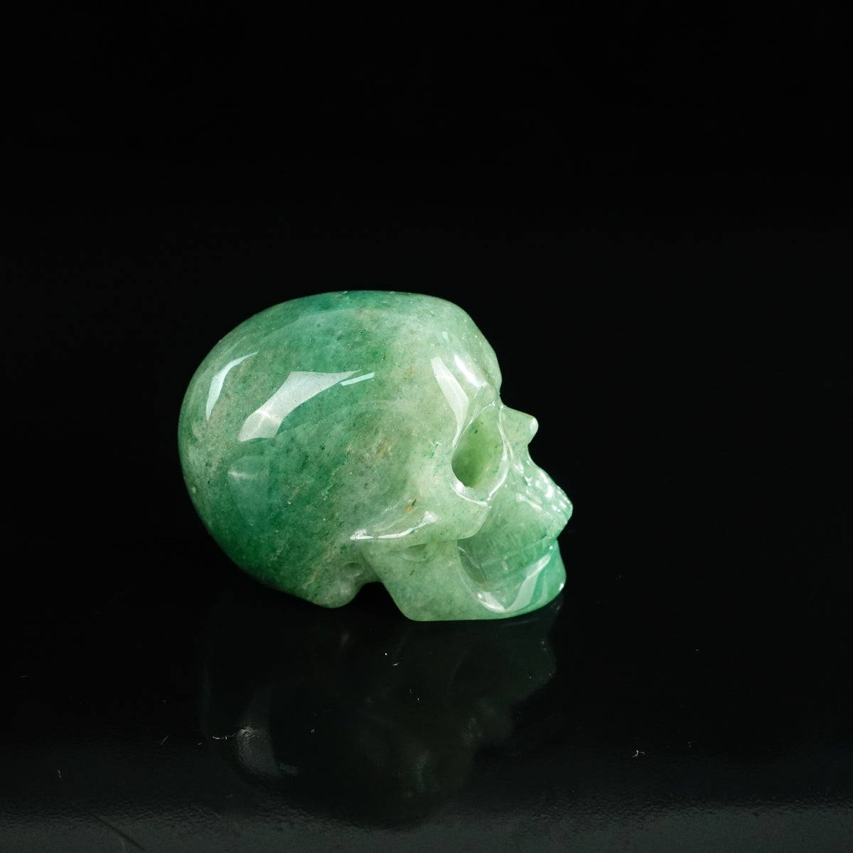 2.2" Green Aventurine Crystal Skull Carving - Unique Piece #GA04