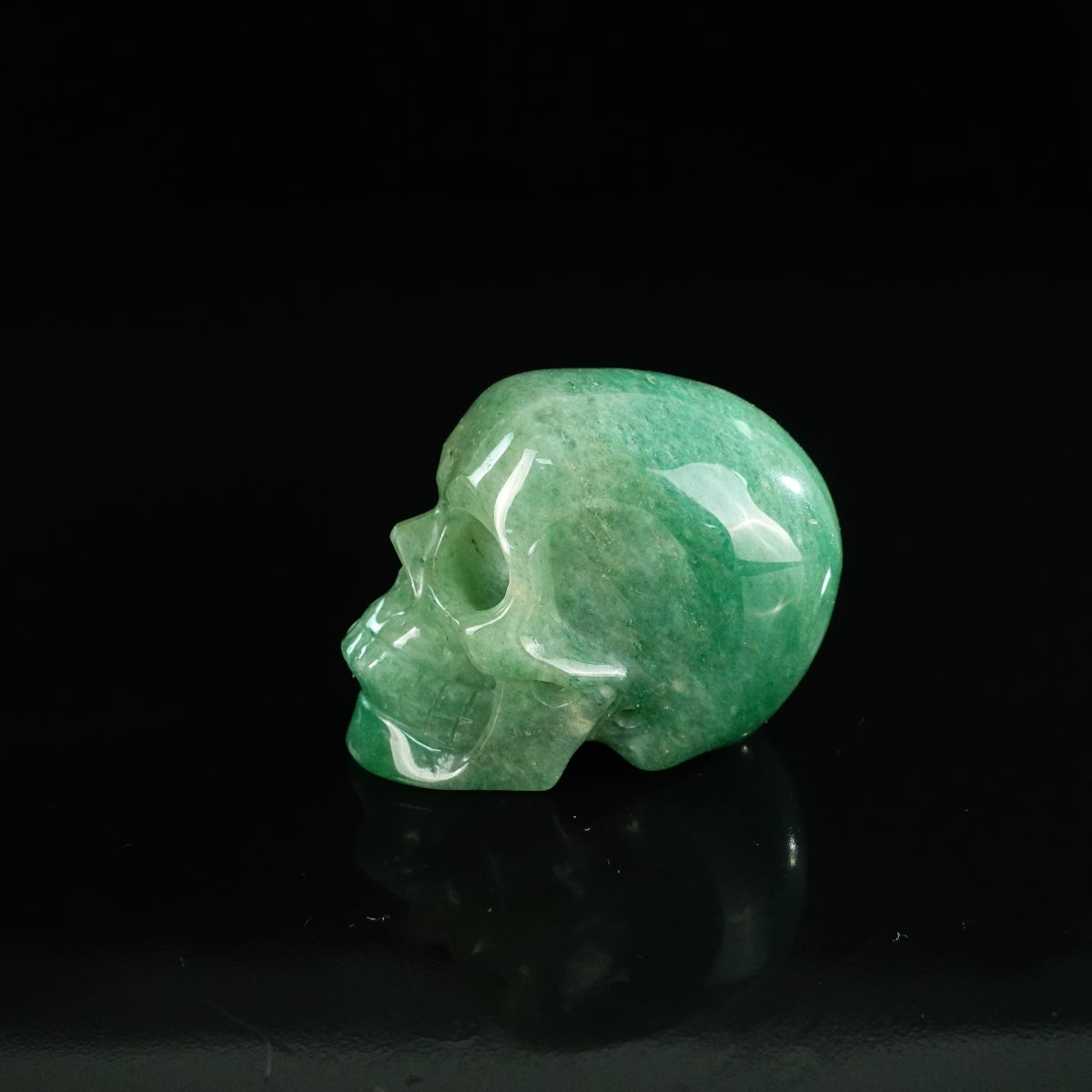 2.2" Green Aventurine Crystal Skull Carving - Unique Piece #GA04