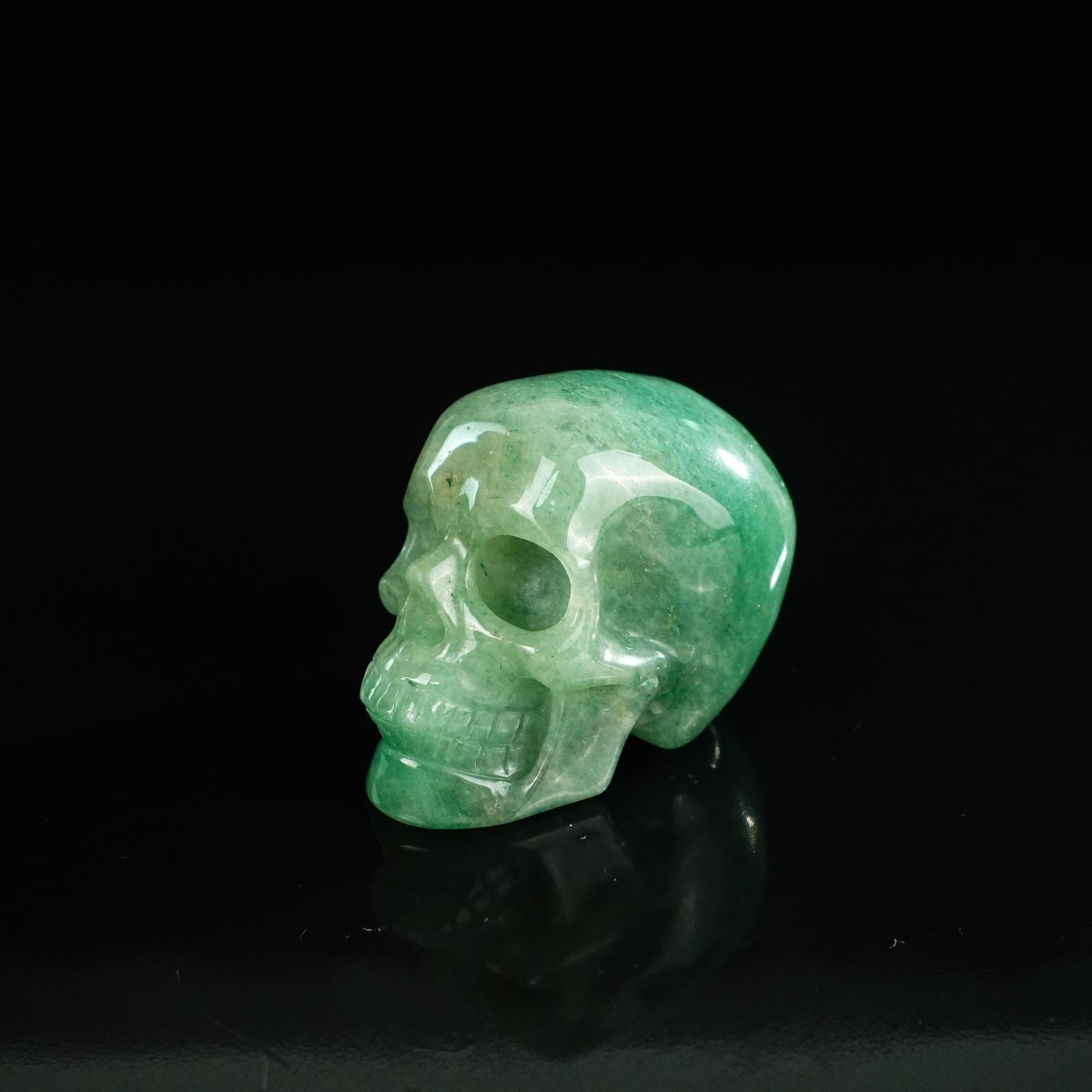 2.2" Green Aventurine Crystal Skull Carving - Unique Piece #GA04