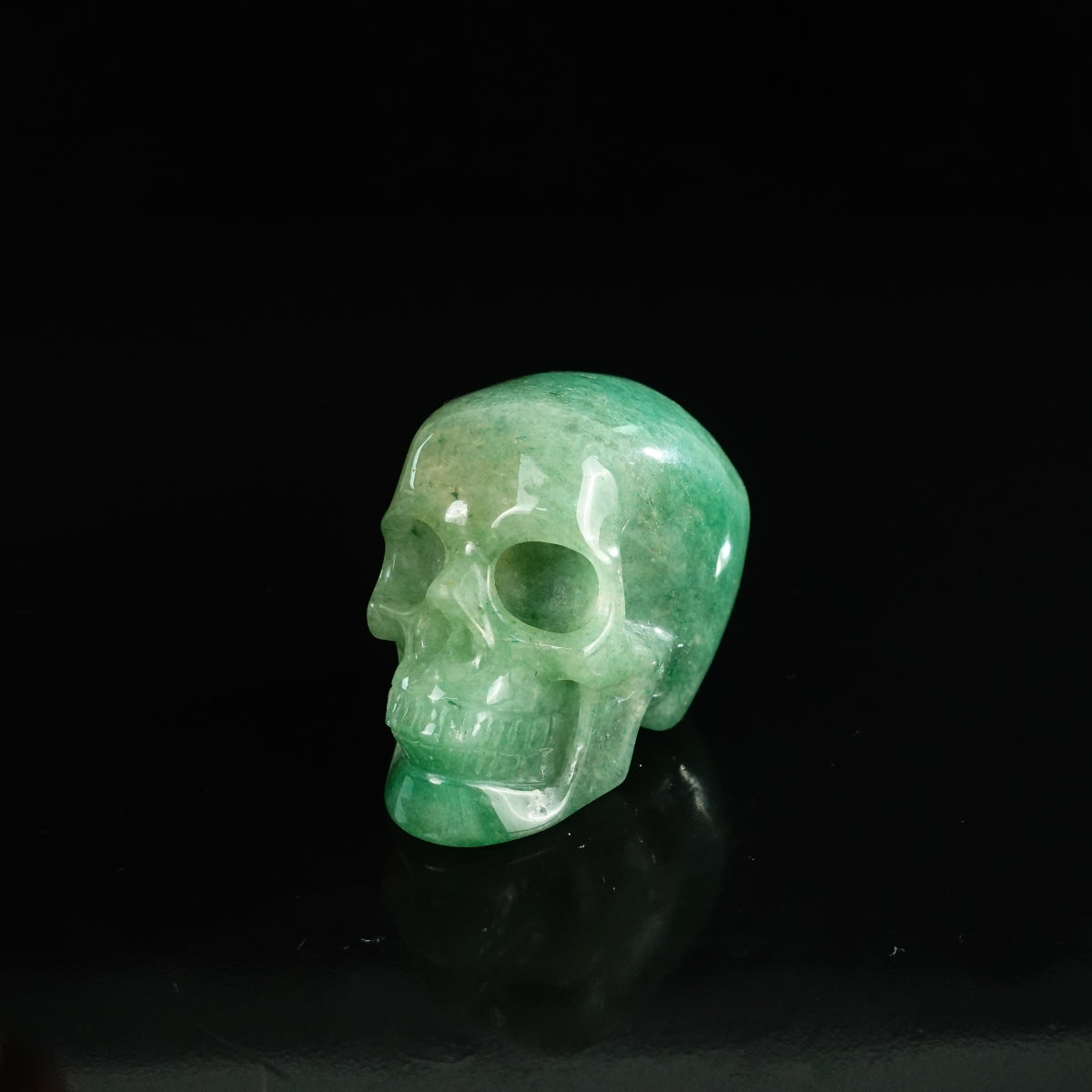 2.2" Green Aventurine Crystal Skull Carving - Unique Piece #GA04
