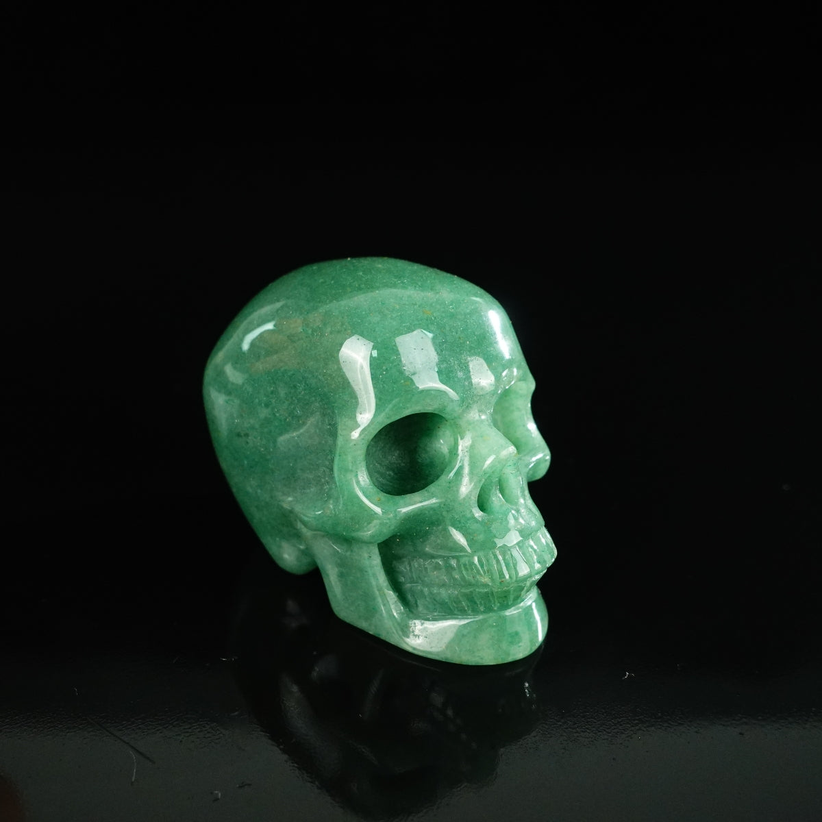2.2" Green Aventurine Crystal Skull Carving - Unique Piece #GA05