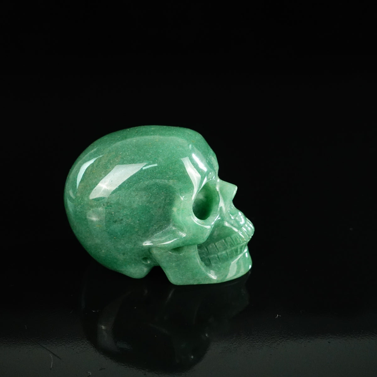 2.2" Green Aventurine Crystal Skull Carving - Unique Piece #GA05