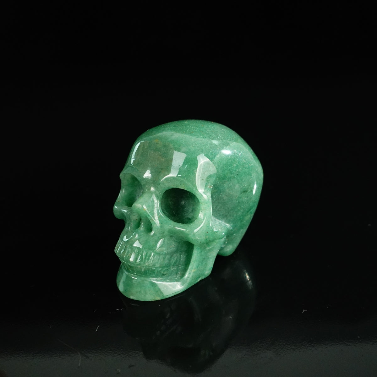 2.2" Green Aventurine Crystal Skull Carving - Unique Piece #GA05