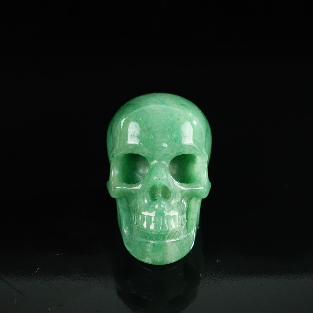 2.2" Green Aventurine Crystal Skull Carving - Unique Piece #GA12