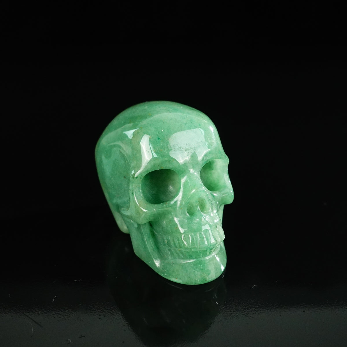 2.2" Green Aventurine Crystal Skull Carving - Unique Piece #GA12