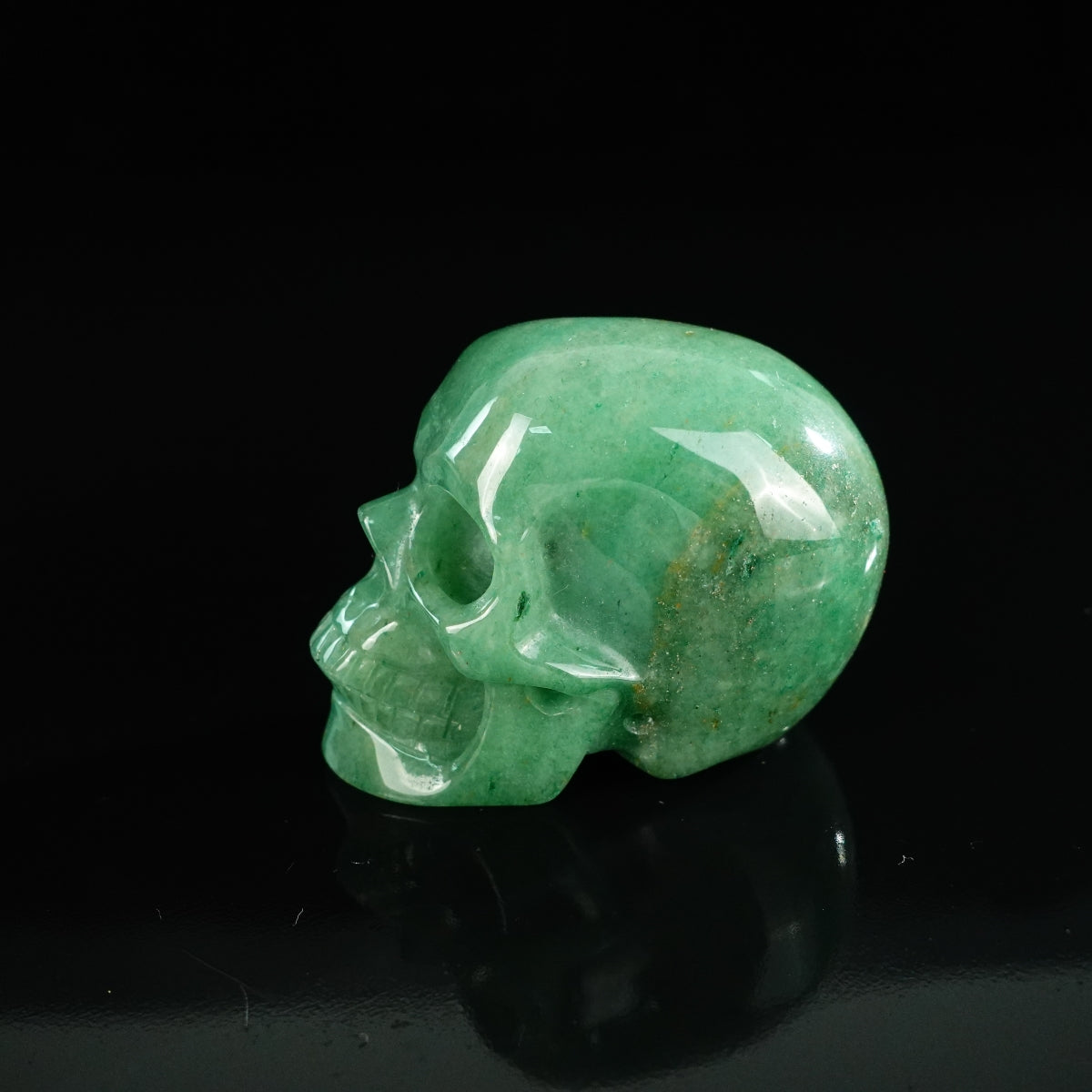 2.2" Green Aventurine Crystal Skull Carving - Unique Piece #GA12