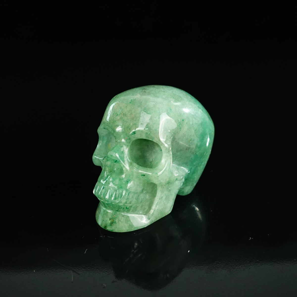 2.2" Green Aventurine Crystal Skull Carving - Unique Piece #GA14