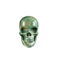 2.2" Nine Dragon Jade Crystal Skull Carving - Unique Piece #HA03