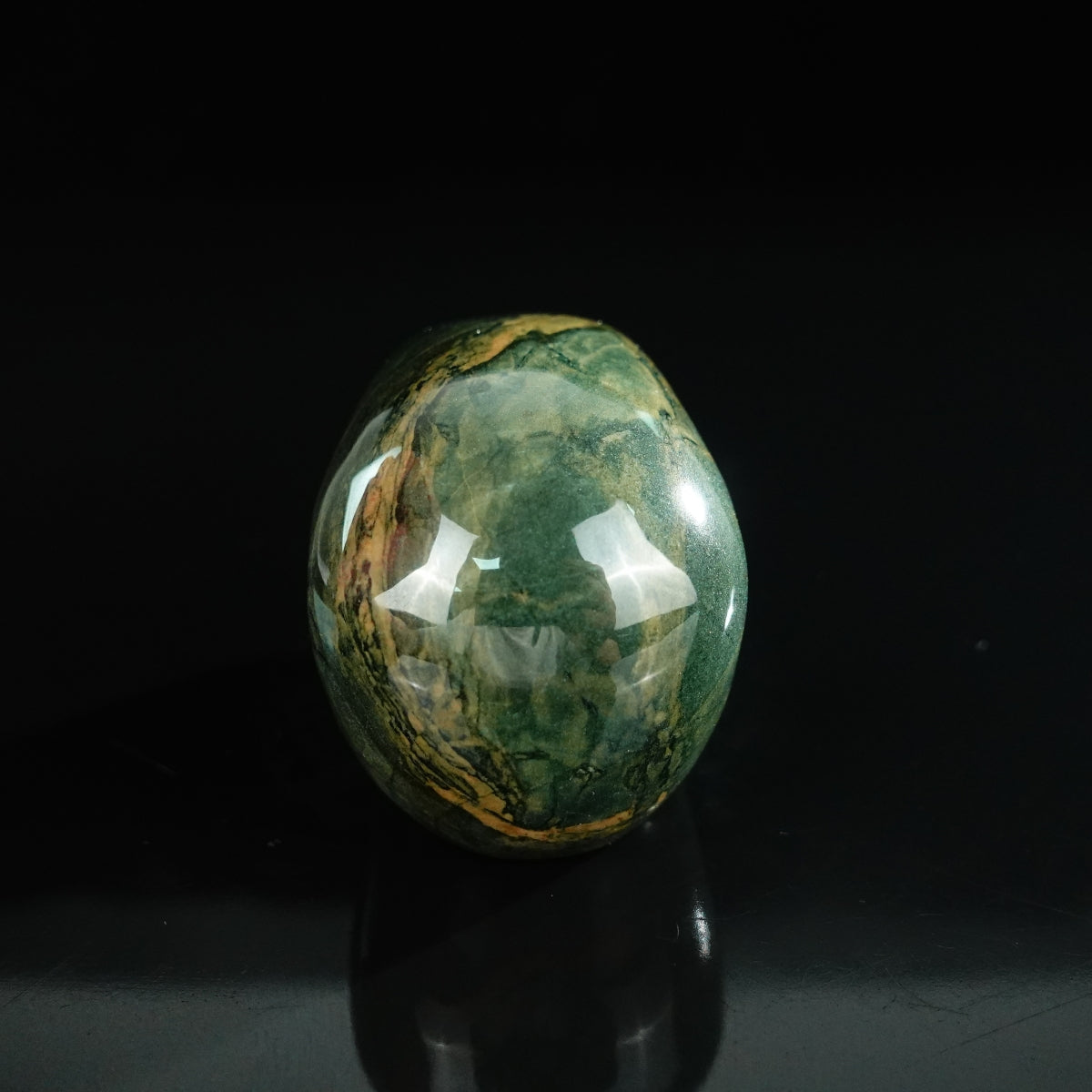 2.2" Nine Dragon Jade Crystal Skull Carving - Unique Piece #HA04