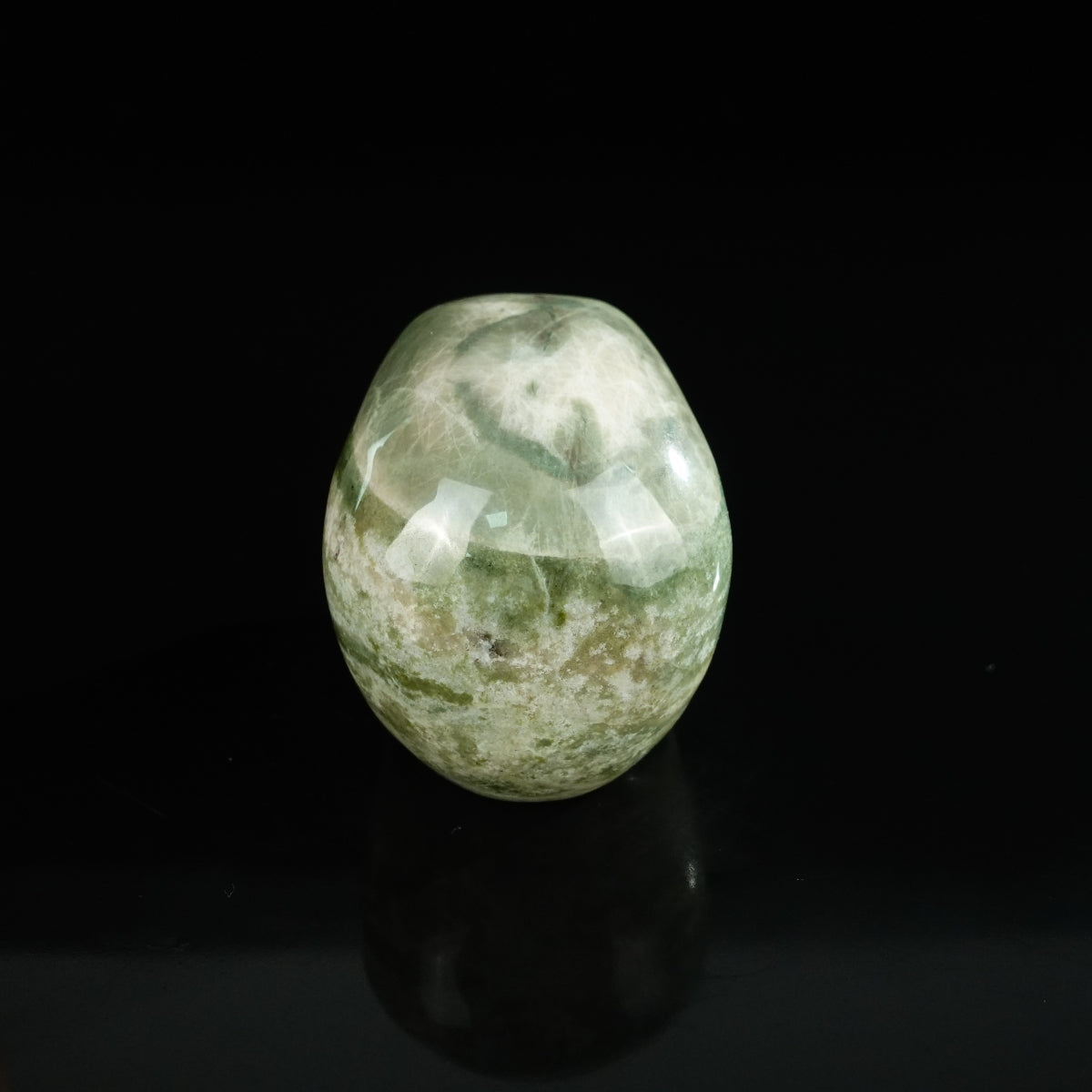 2.2" Nine Dragon Jade Crystal Skull Carving - Unique Piece #HA06