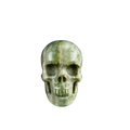 2.2" Nine Dragon Jade Crystal Skull Carving - Unique Piece #HA08