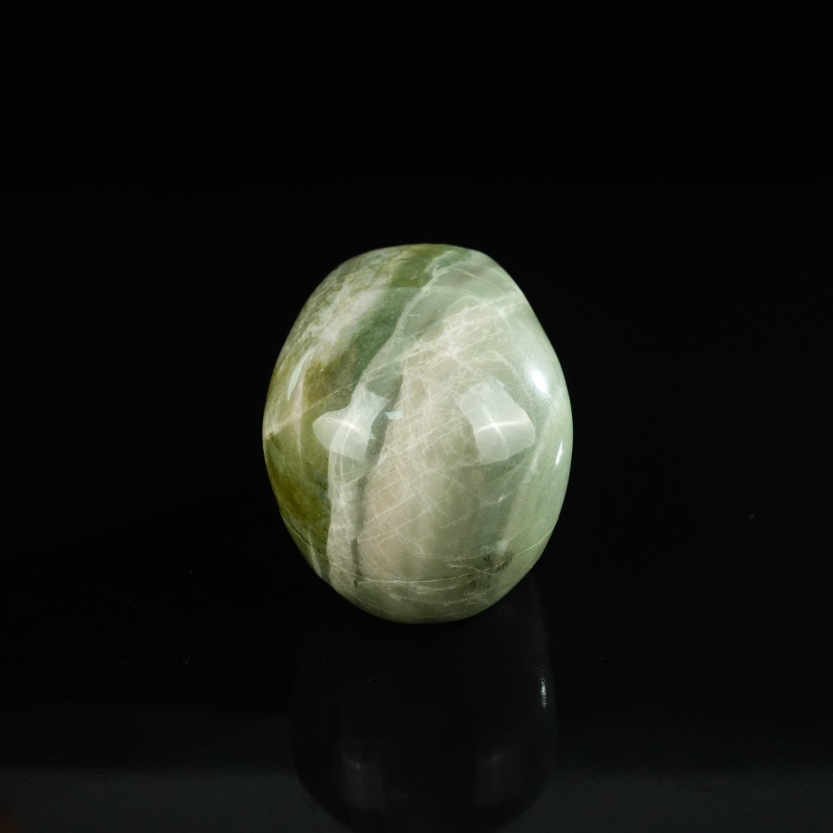 2.2" Nine Dragon Jade Crystal Skull Carving - Unique Piece #HA08