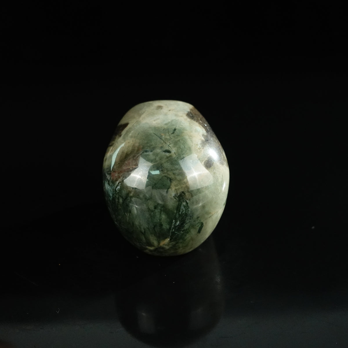 2.2" Nine Dragon Jade Crystal Skull Carving - Unique Piece #HA09
