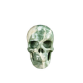 2.2" Nine Dragon Jade Crystal Skull Carving - Unique Piece #HA10