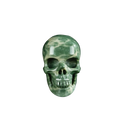 2.2" Nine Dragon Jade Crystal Skull Carving - Hand Carved Decor