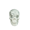 2.2" Howlite Crystal Skull Carving - Unique Piece #HL01