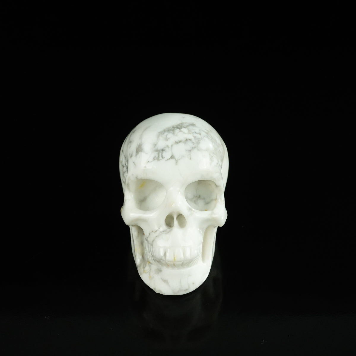 2.2" Howlite Crystal Skull Carving - Unique Piece #HL04