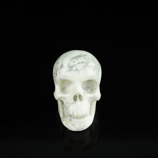 2.2" Howlite Crystal Skull Carving - Unique Piece #HL04