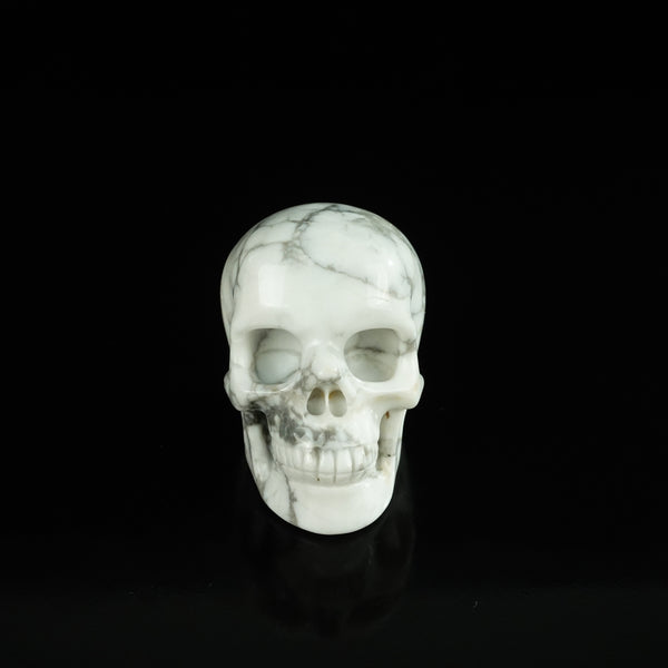 2.2" Howlite Crystal Skull Carving - Unique Piece #HL05