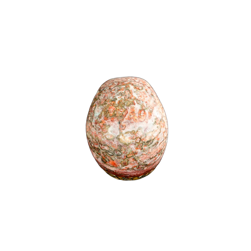 2.2" Red Leopard skin stone Crystal Skull Carving - Unique Piece #LS03