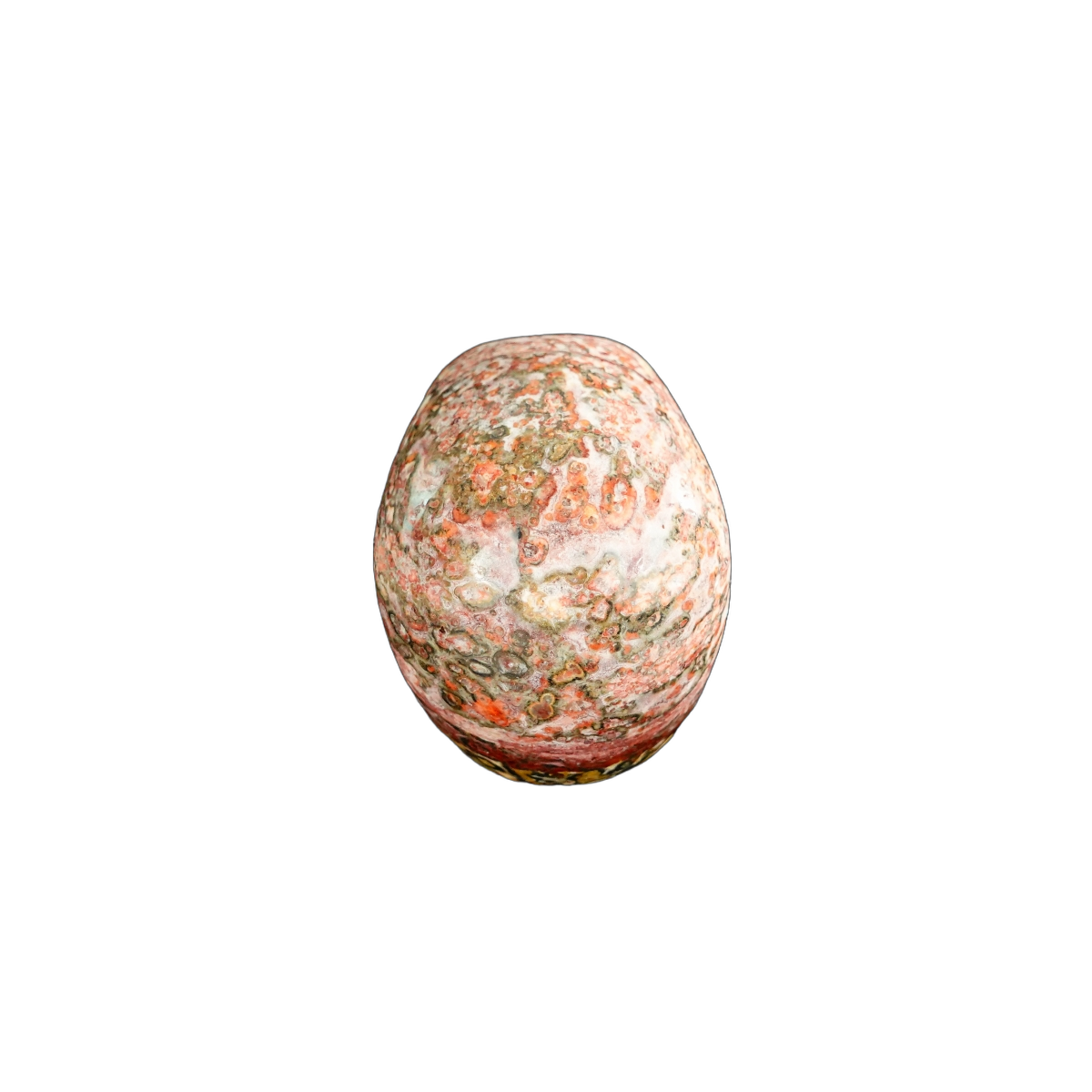 2.2" Red Leopard skin stone Crystal Skull Carving - Unique Piece #LS03