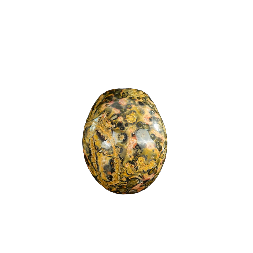 2.2" Red Leopard skin stone Crystal Skull Carving - Unique Piece #LS16