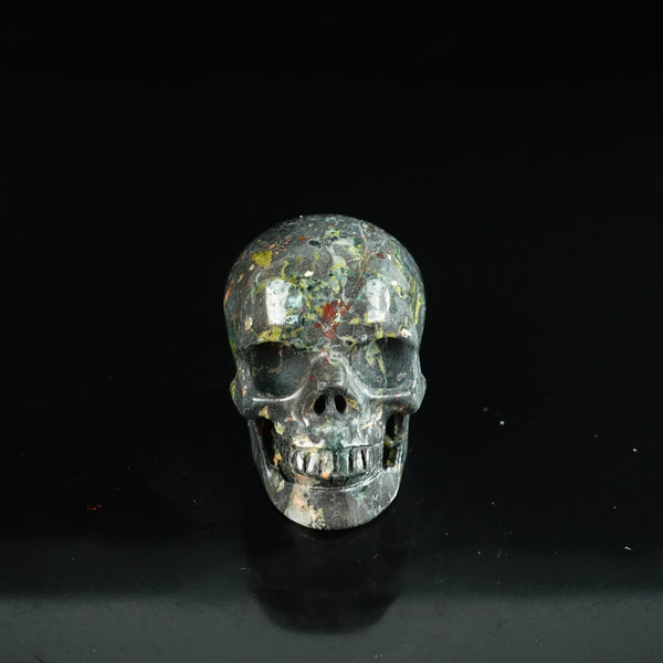 2.2" Plum Blossom Jade Crystal Skull Carving - Unique Piece #PB10