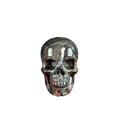 2.2" Red Crazy Lace Agate Crystal Skull Carving - Unique Piece #RC01