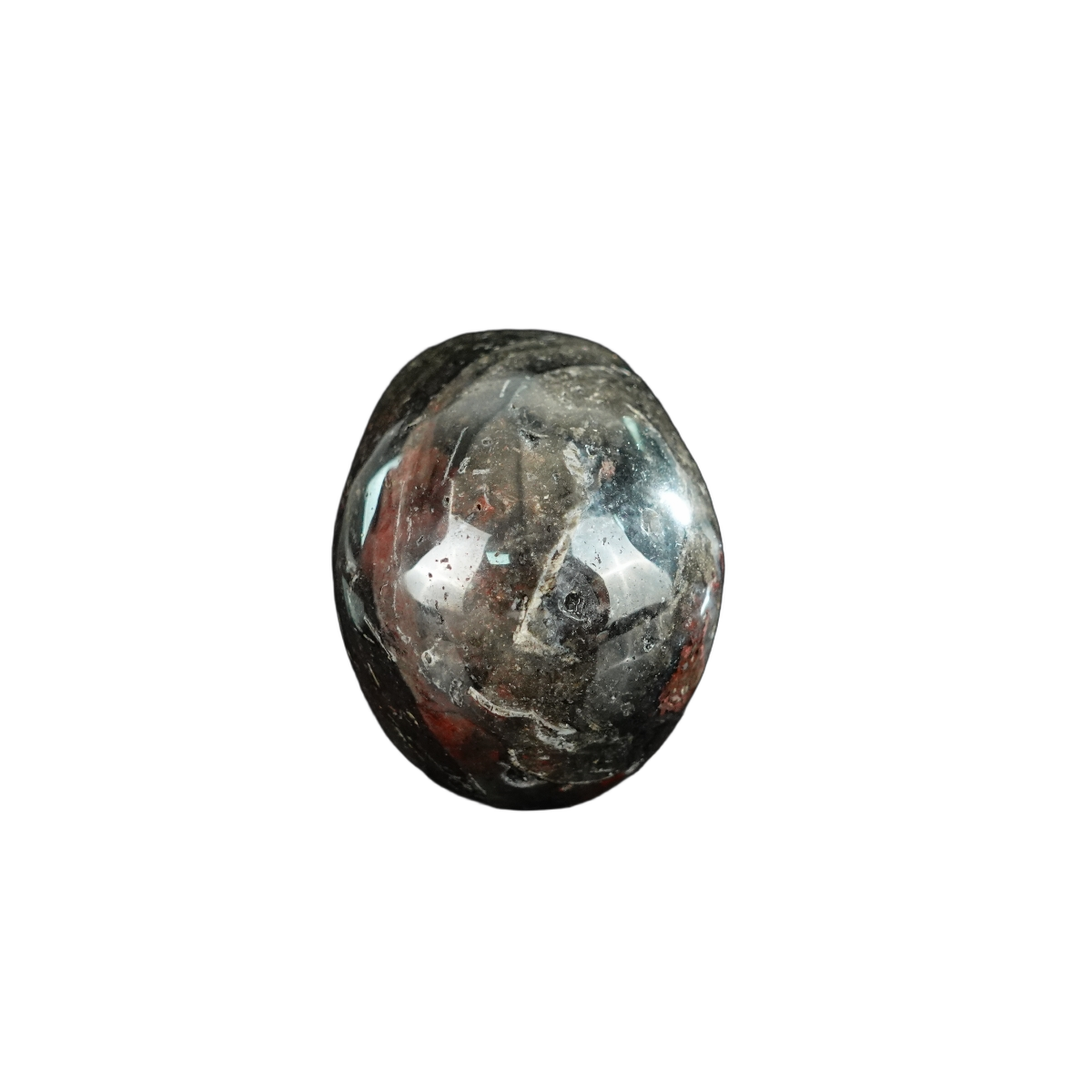 2.2" Red Crazy Lace Agate Crystal Skull Carving - Unique Piece #RC01