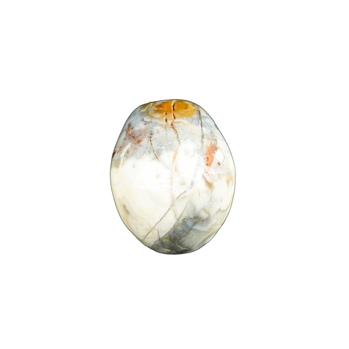 2.2" Red Crazy Lace Agate Crystal Skull Carving - Unique Piece #RC06