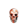 2.2" Red Crazy Lace Agate Crystal Skull Carving - Unique Piece #RC13
