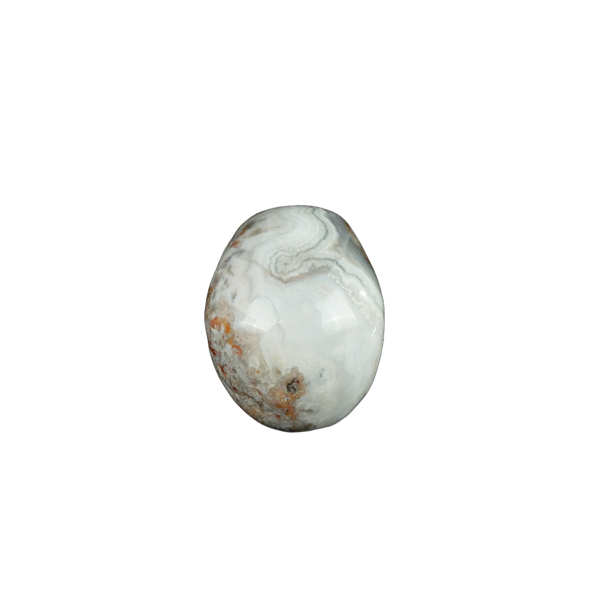 2.2" Red Crazy Lace Agate Crystal Skull Carving - Unique Piece #RC15