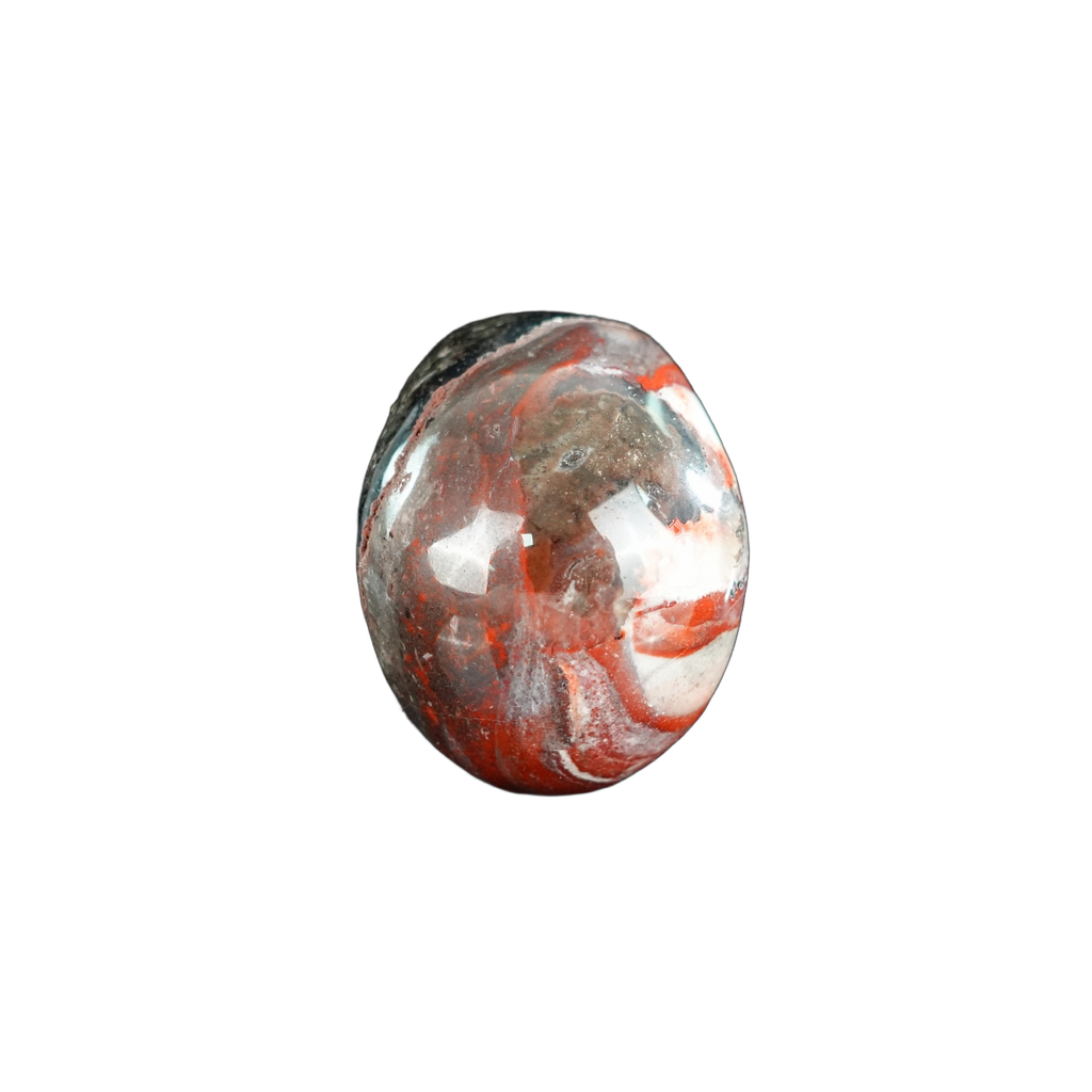 2.2" Red Crazy Lace Agate Crystal Skull Carving - Unique Piece #RC19