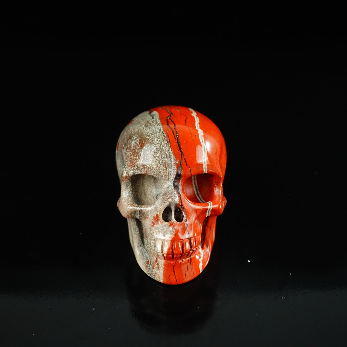2.2" Red Jasper Crystal Skull Carving - Unique Piece #RJ01