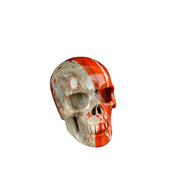 2.2" Red Jasper Crystal Skull Carving - Unique Piece #RJ01 - alternate view