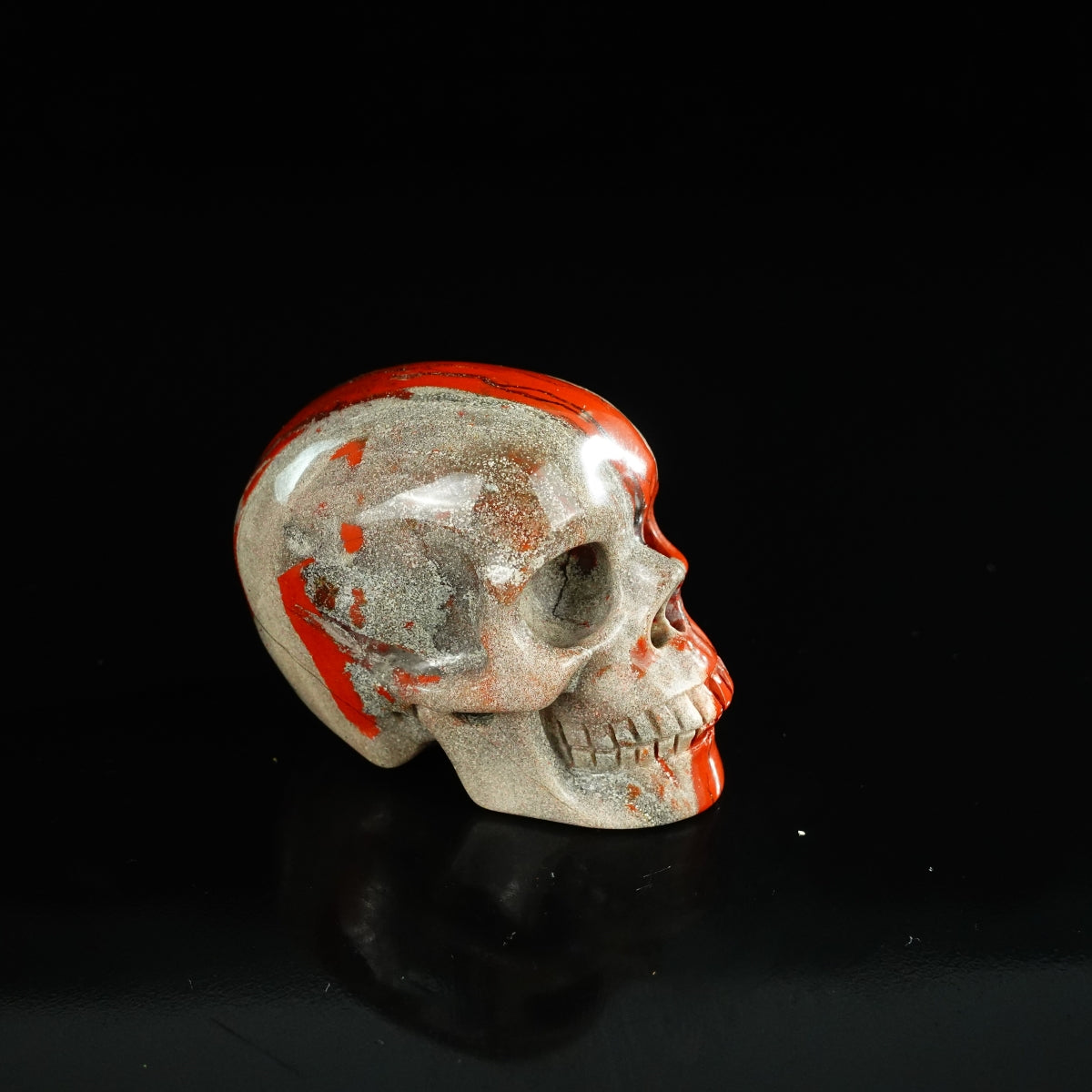 2.2" Red Jasper Crystal Skull Carving - Unique Piece #RJ01