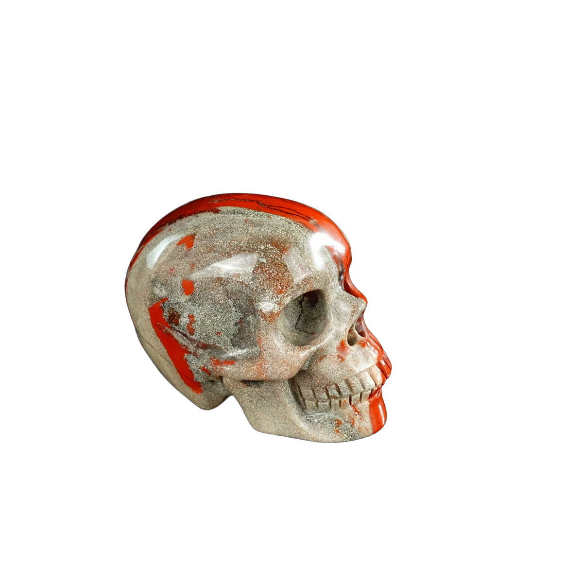 2.2" Red Jasper Crystal Skull Carving - Unique Piece #RJ01