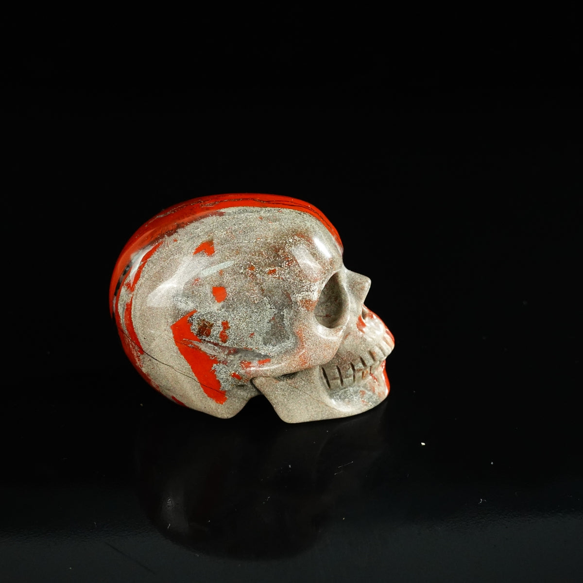 2.2" Red Jasper Crystal Skull Carving - Unique Piece #RJ01
