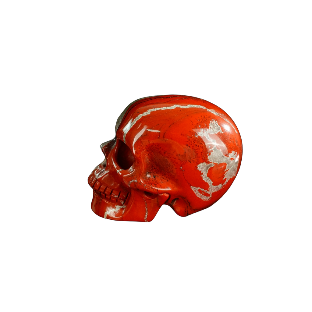 2.2" Red Jasper Crystal Skull Carving - Unique Piece #RJ01