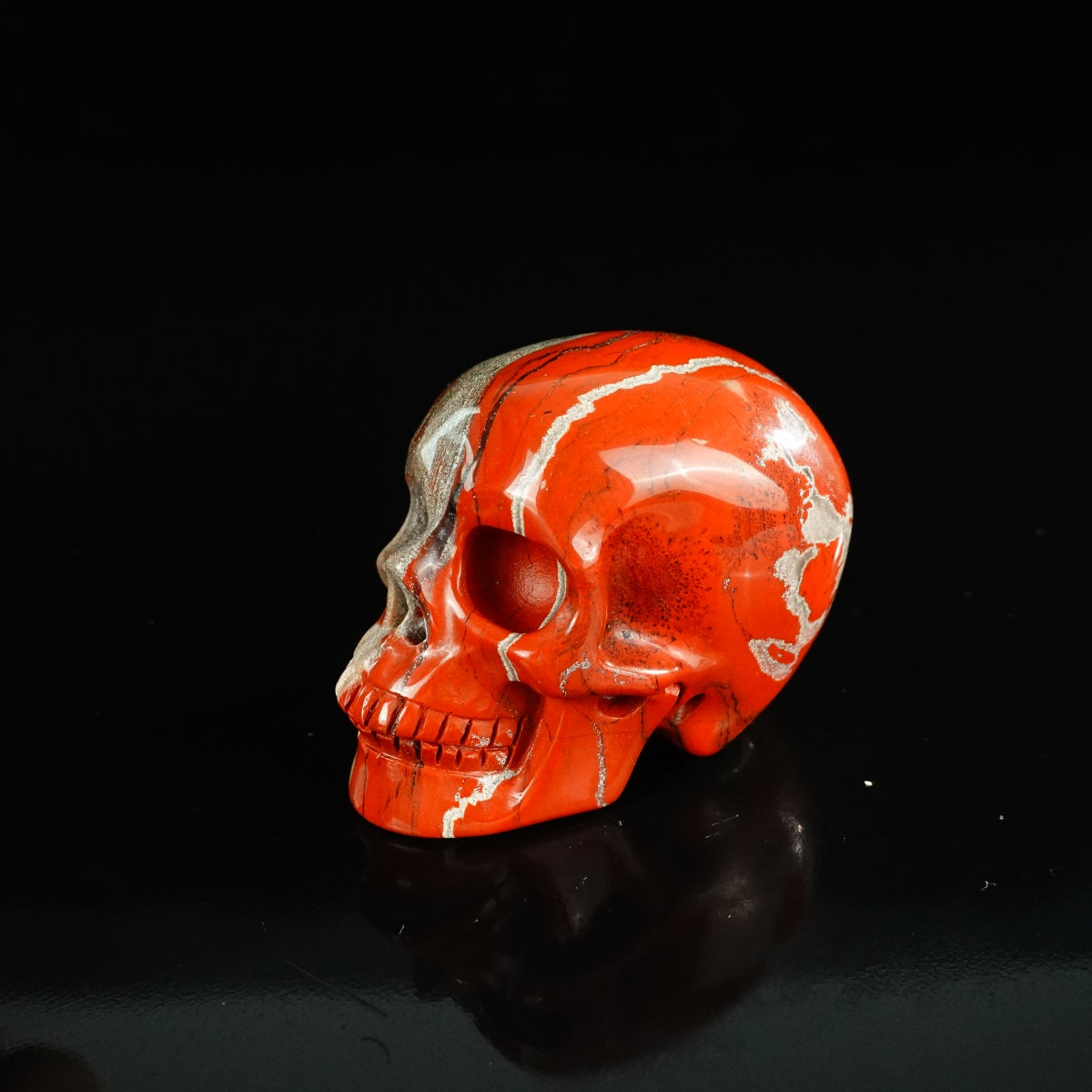 2.2" Red Jasper Crystal Skull Carving - Unique Piece #RJ01