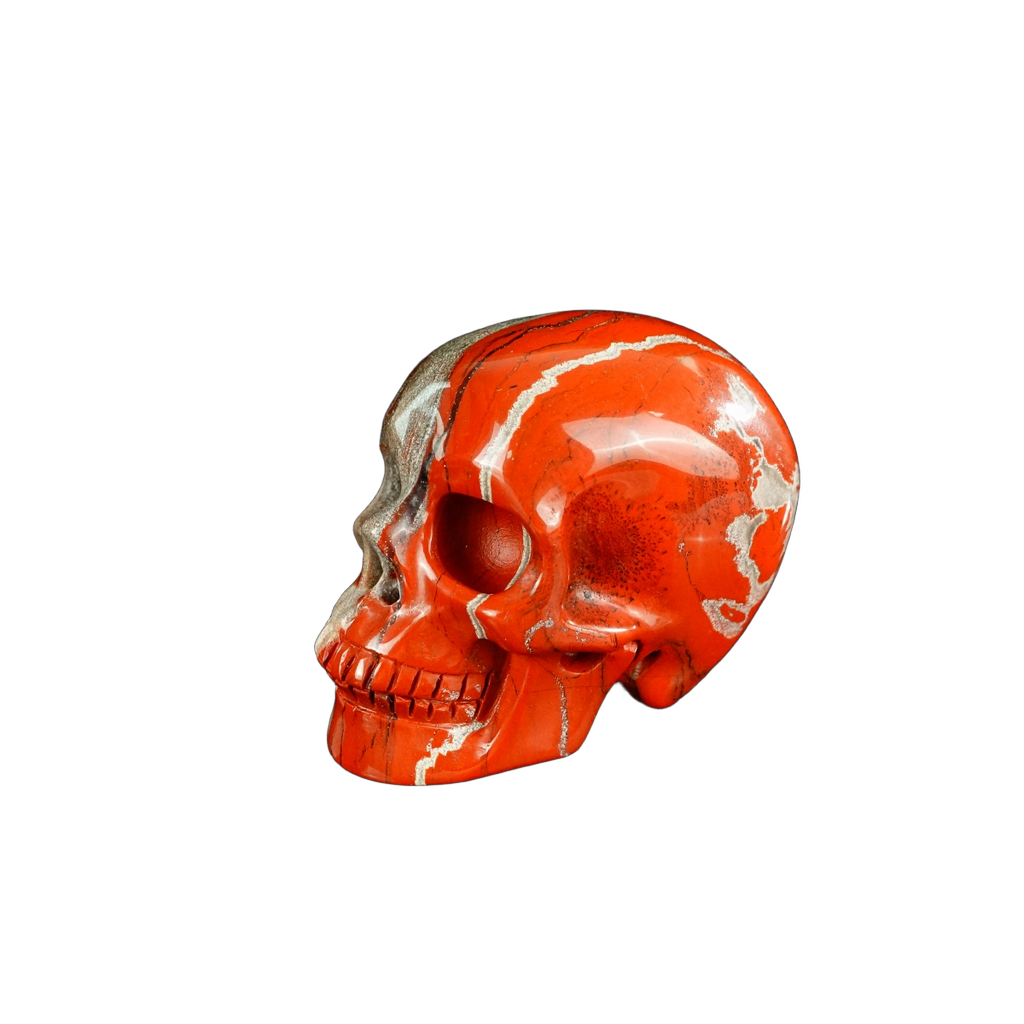 2.2" Red Jasper Crystal Skull Carving - Unique Piece #RJ01