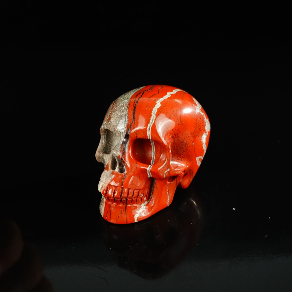 2.2" Red Jasper Crystal Skull Carving - Unique Piece #RJ01