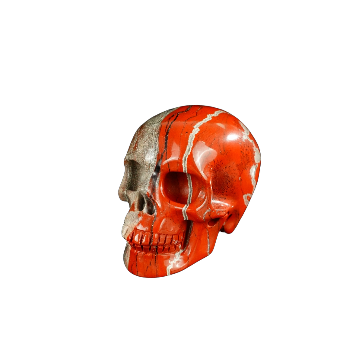 2.2" Red Jasper Crystal Skull Carving - Unique Piece #RJ01