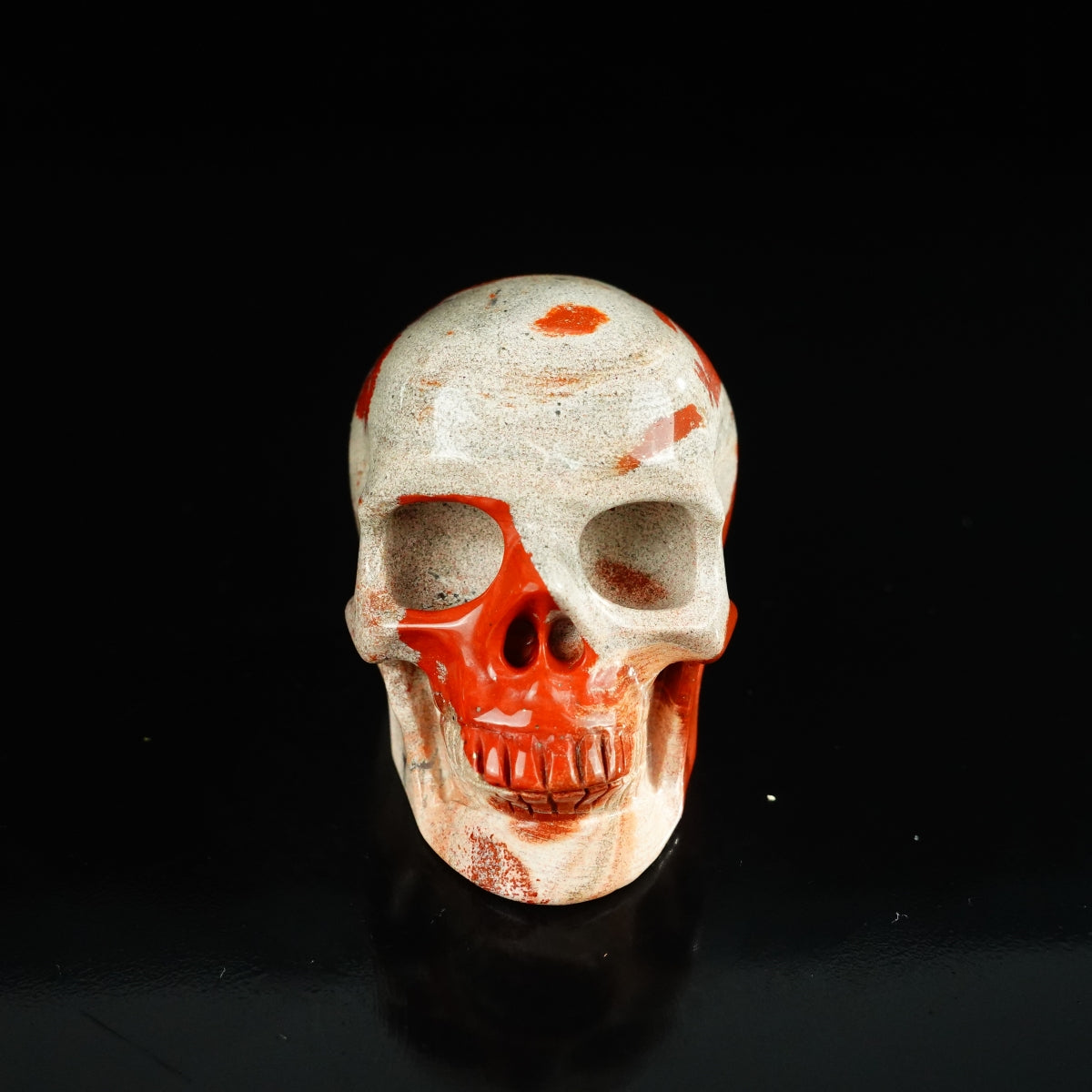 2.2" Red Jasper Crystal Skull Carving - Unique Piece #RJ02