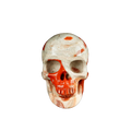 2.2" Red Jasper Crystal Skull Carving - Unique Piece #RJ02